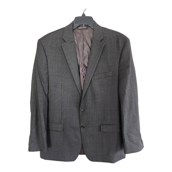 Lauren Ralph Lauren Sports Coat Men 44R Gray 100% Wool 2button Pinstripe… - Picture 1 of 13